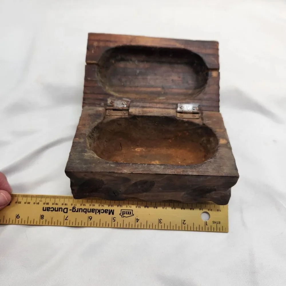 1960s Witco Treasure Chest JEWERY Box Trinket Stash Vintage Mid-Century Tiki Ha.